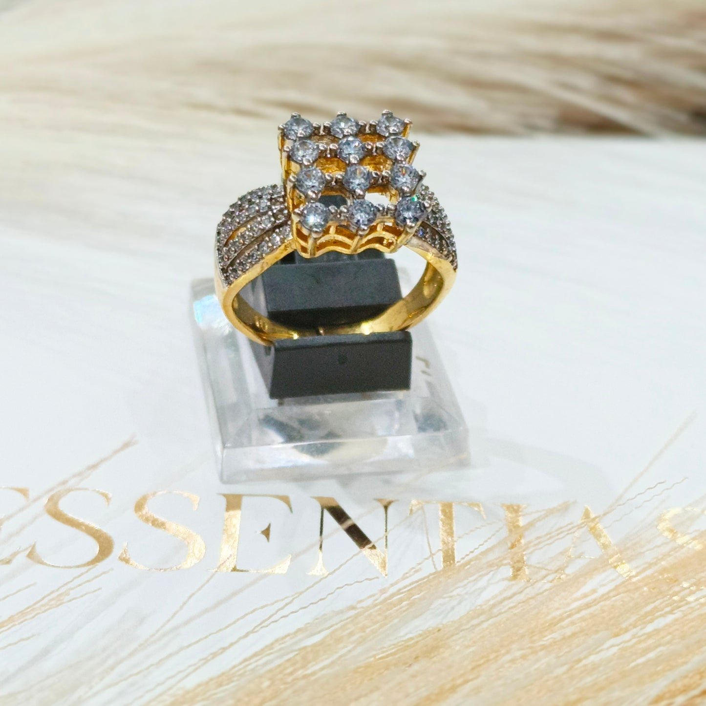 Premium Gold Plated Zircon Pendant Bracelet Set