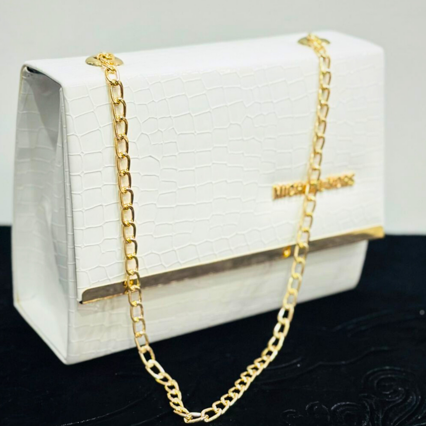 Classic White Shoulder Bag