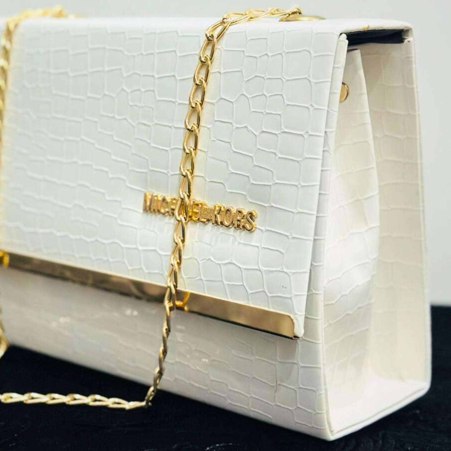 Classic White Shoulder Bag