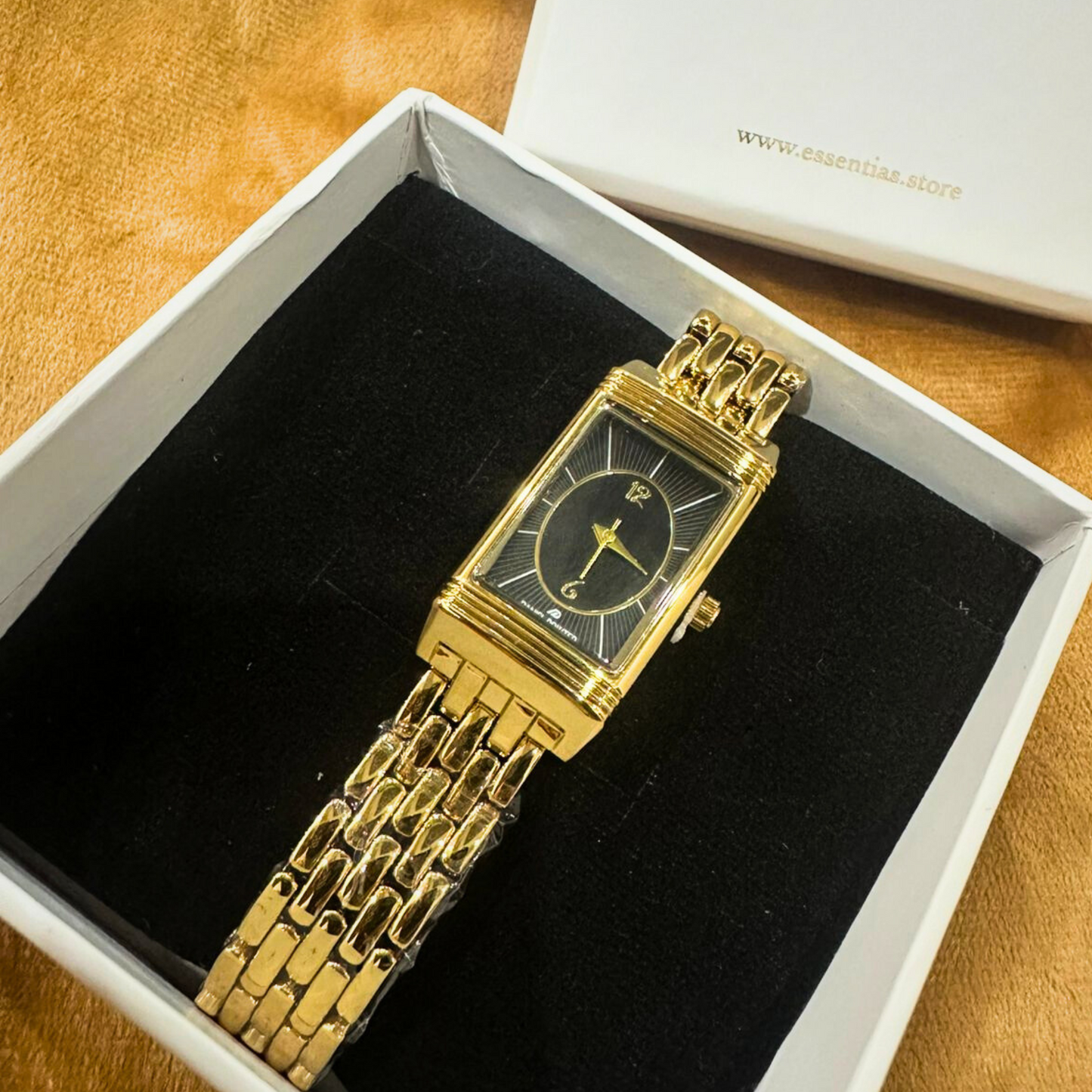 Premium Gold Black Dial Watch