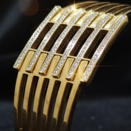 Elegant Golden Cuff Bracelet