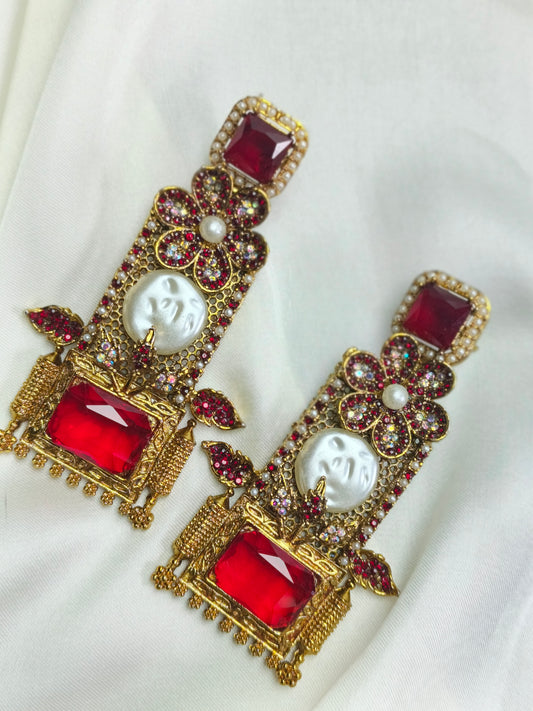 Premium Turkish Mother Pearl Earrings