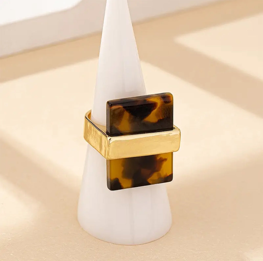 Modern Style 14K Golden Ring