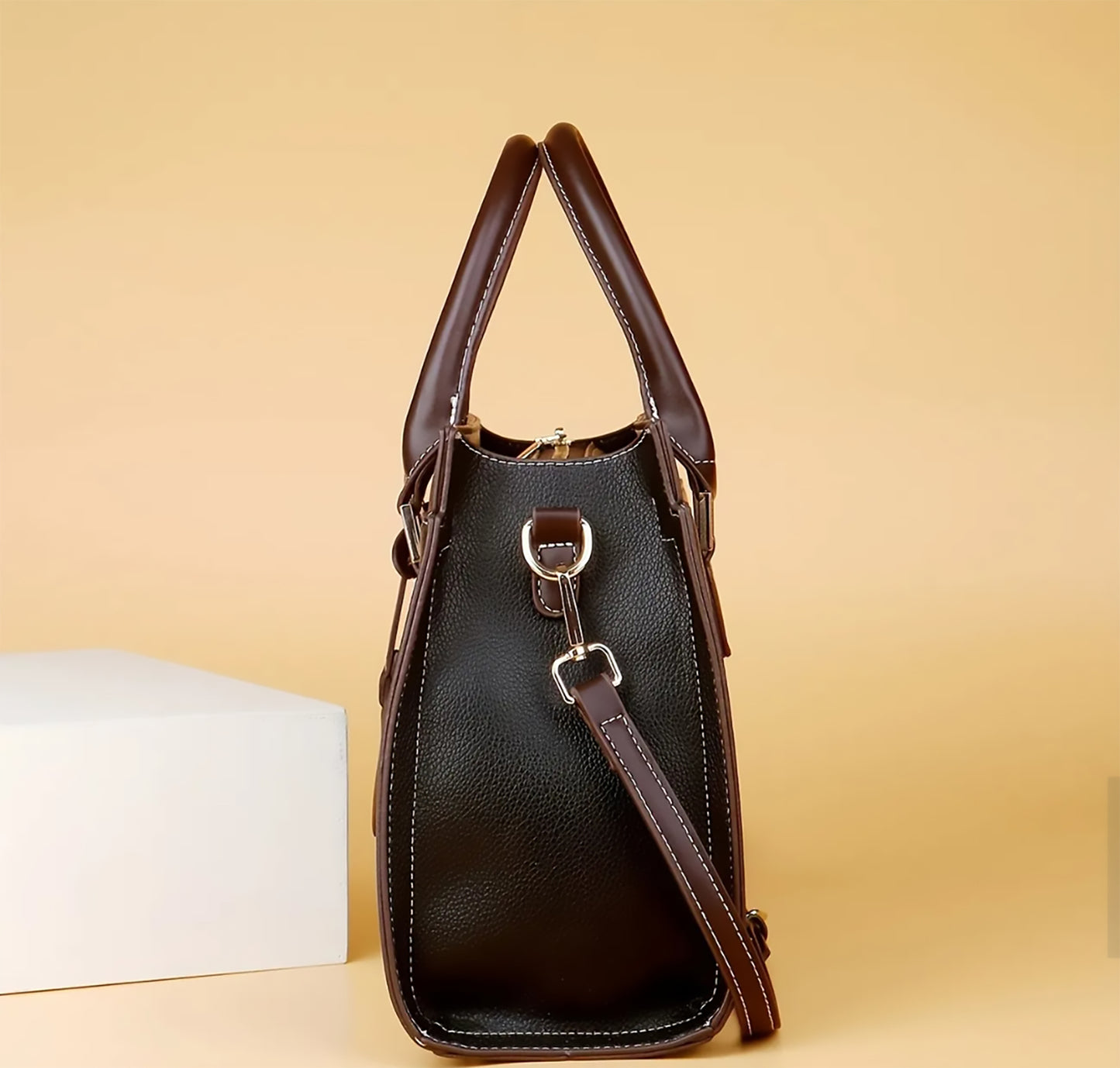 Elegant 3-Piece Bag Set – Handbag, Clutch & Wallet