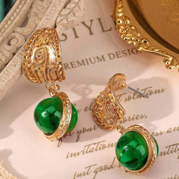 Gold Plated Dangle Earrings