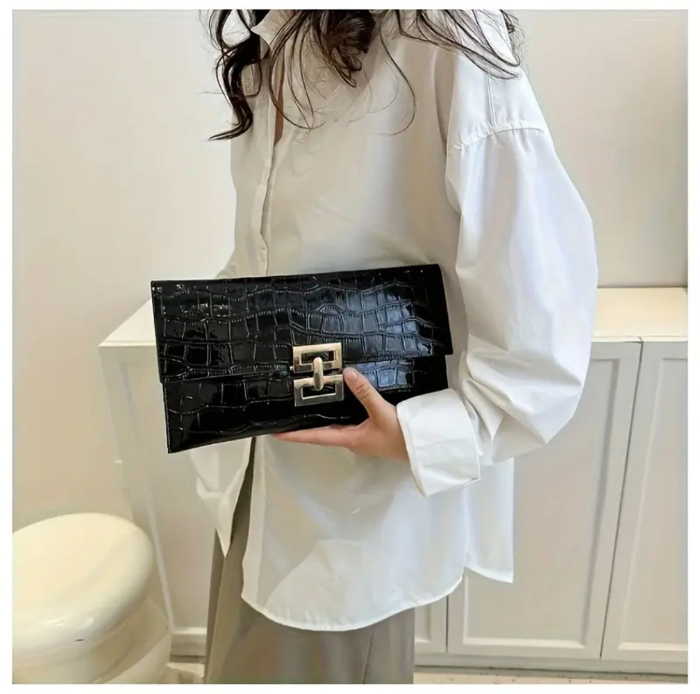 Trendy Stone Pattern Clutch Bag