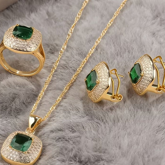 Classy Square Pendant Set