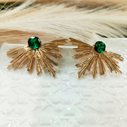 Premium Golden Leaf Earrings