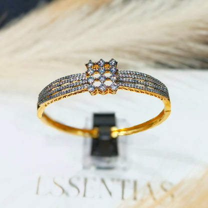 Premium Gold Plated Zircon  Pendant Bracelet Set