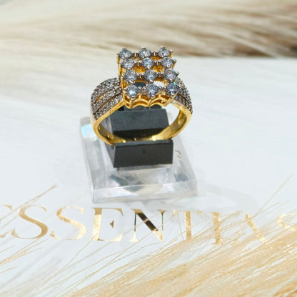 Premium Gold Plated Zircon  Pendant Bracelet Set