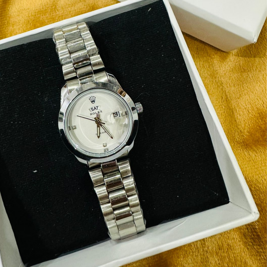 Classic Silver RLX Watch