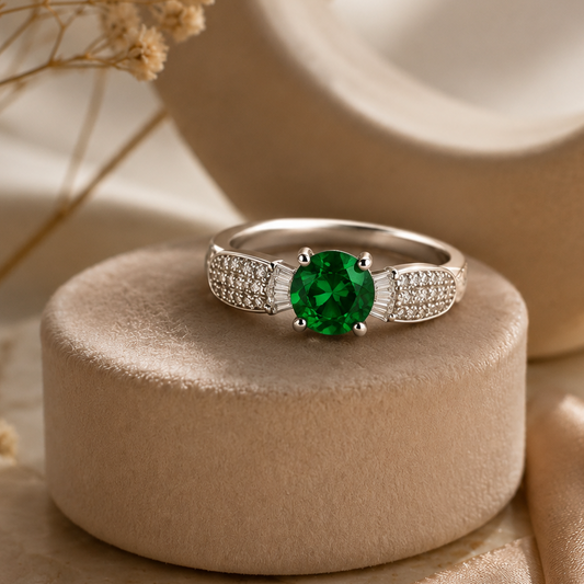 Elegant Green Stone Ring