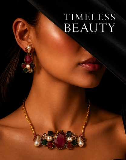 Colourful Stone Necklace Set