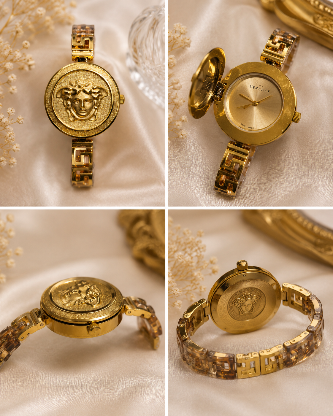 Exquisite Gold Versace Watch