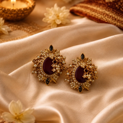 Luxurious Pearl Necklace Set