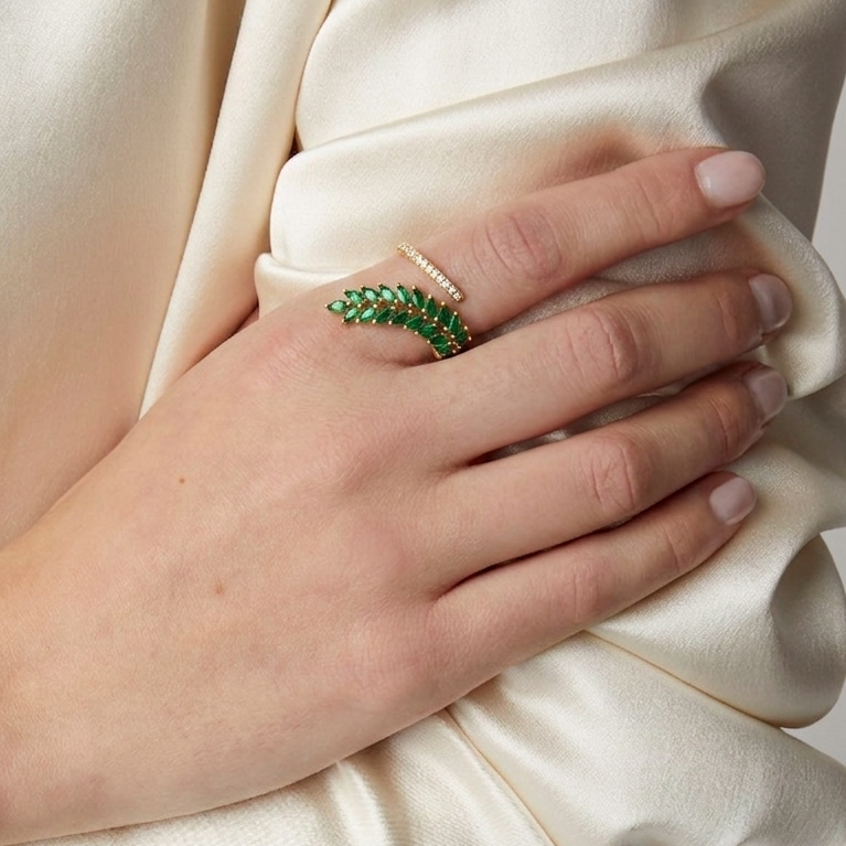 Stylish Leaf Design Ring