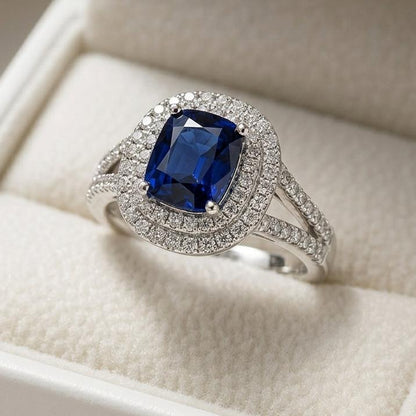 Elegant Blue Stone Ring