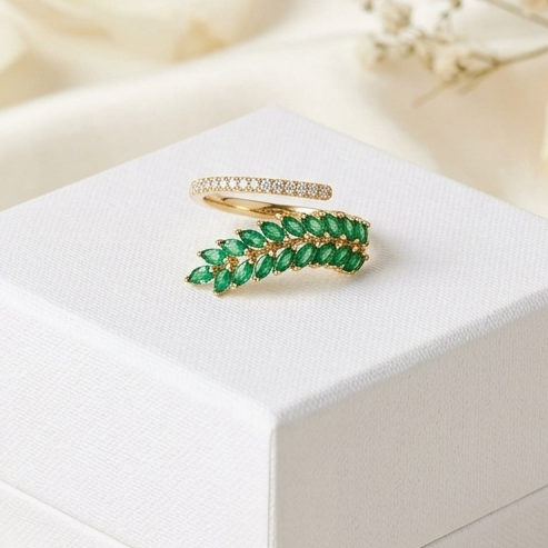Stylish Leaf Design Ring
