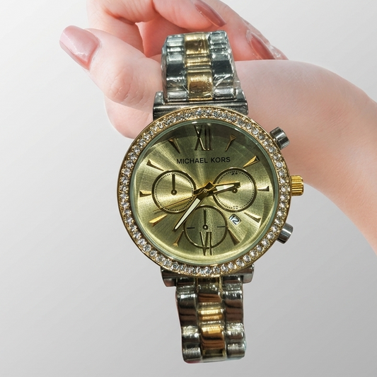 Premium Stone Studded MK Watch For Women