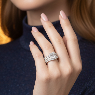 Premium Silver Zirconium Ring