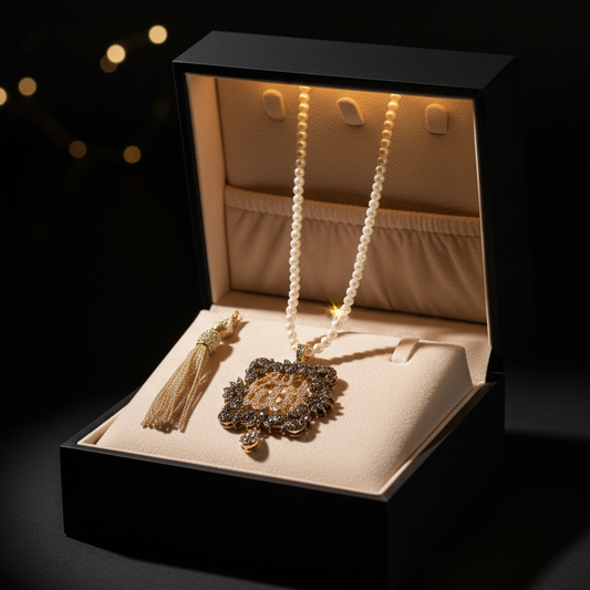 Elegant Golden &  Silver Dimonties Pendant