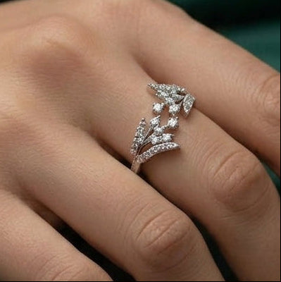 Elegant Silver Stone Ring
