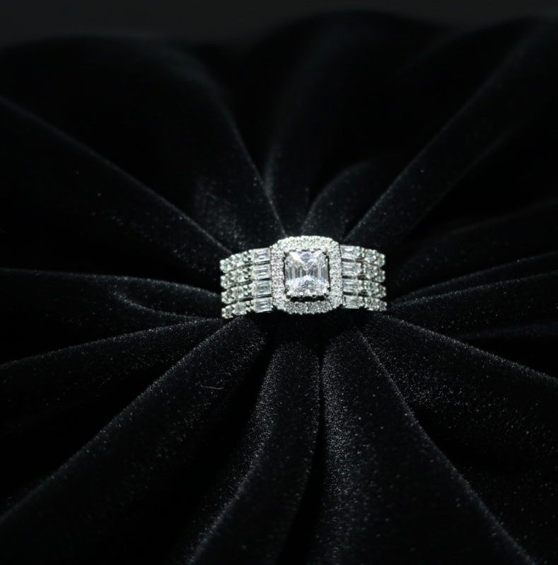 Premium Silver Zirconium Ring