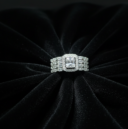 Premium Silver Zirconium Ring