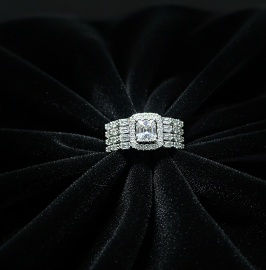 Premium Silver Zirconium Ring
