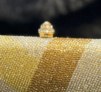 Golden stone High Grade Glitter Clutch