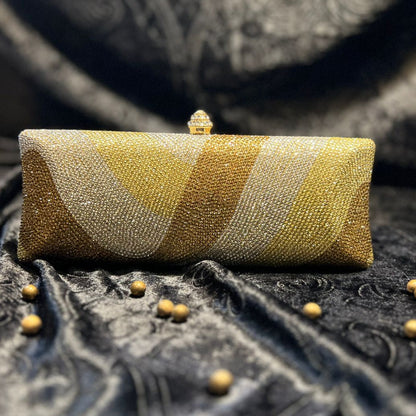 Golden stone High Grade Glitter Clutch