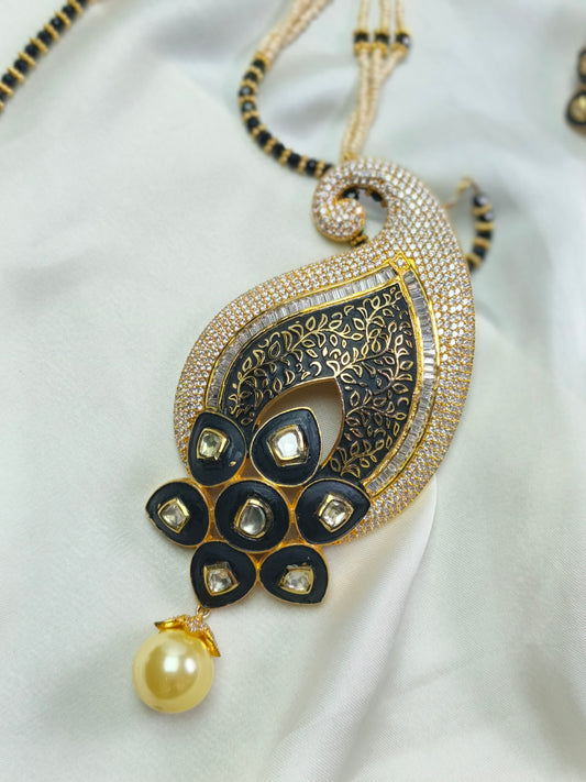 Premium South Indian Mala Pendant Set