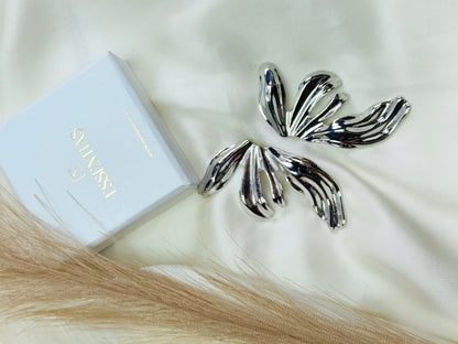 Stainless Steel Leaf Earrings