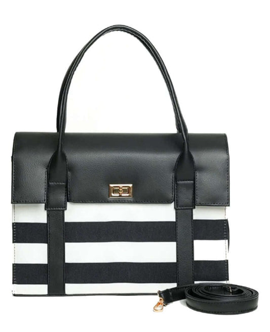 Trendy Black and White Bag
