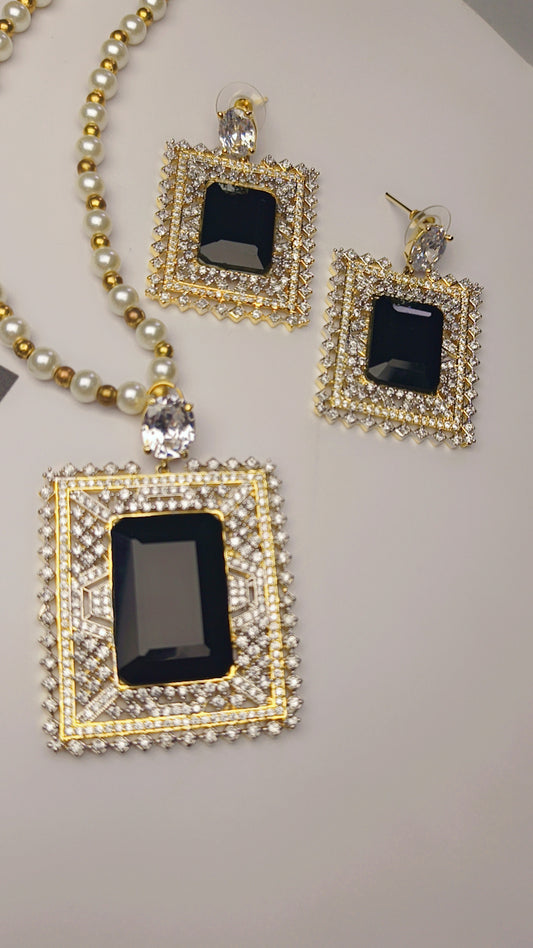 Luxury Gold Plated Pendant Set