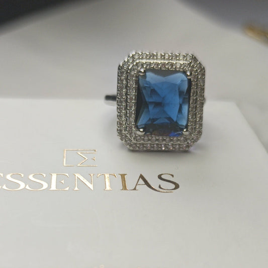 Blue Zircone Stone Ring