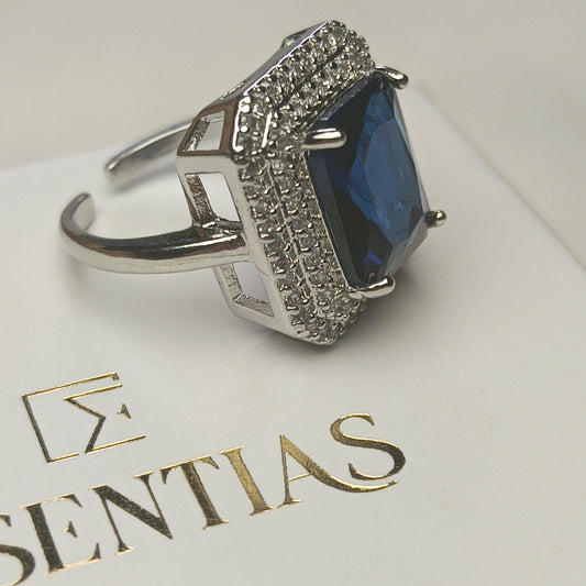 Blue Zircone Stone Ring