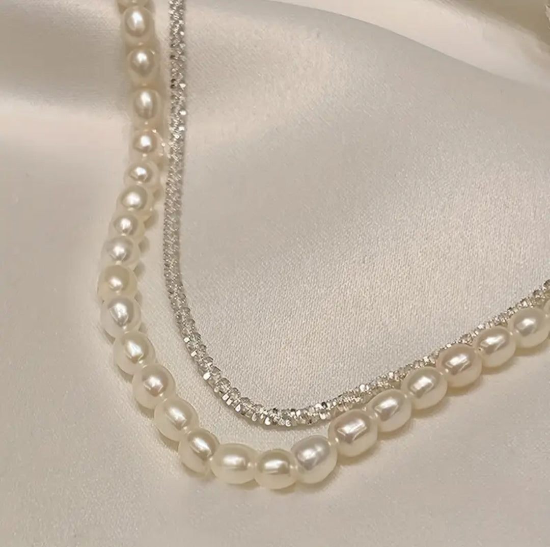 2Pcs Elegant Pearl Necklace