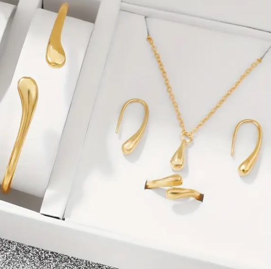 6Pcs Golden Watch Set