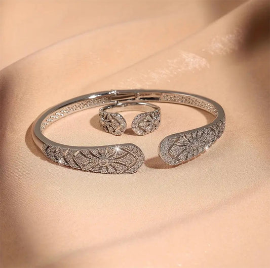 Elegant Silver Bracelet set