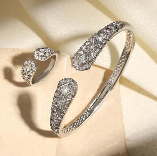 Elegant Silver Bracelet set
