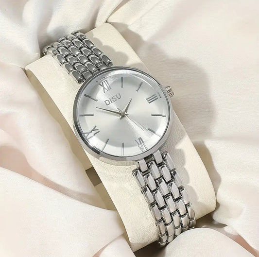 Premium Silver White Dial Watch