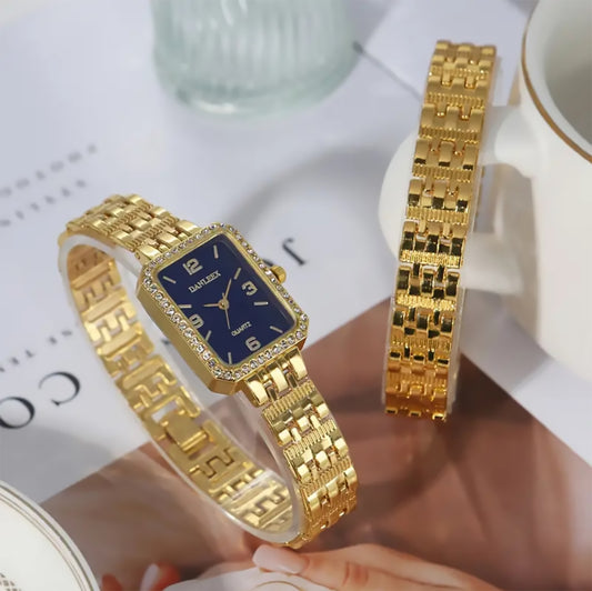 Stylish Golden Watch Set
