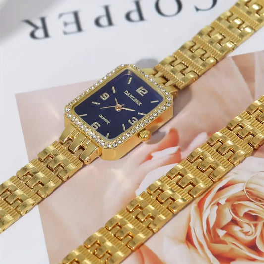 Stylish Golden Watch Set