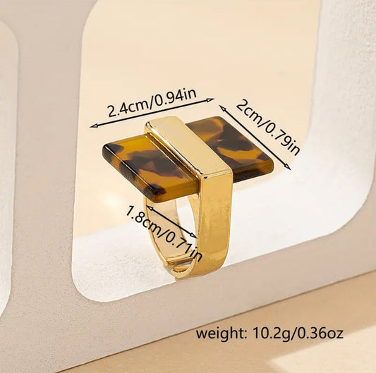 Modern Style 14K Golden Ring