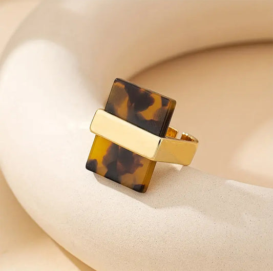Modern Style 14K Golden Ring