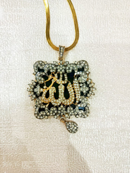 Elegant Golden &  Silver Dimonties Pendant