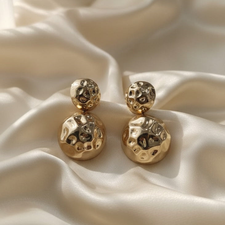 Luxury Modern Golden Earrings