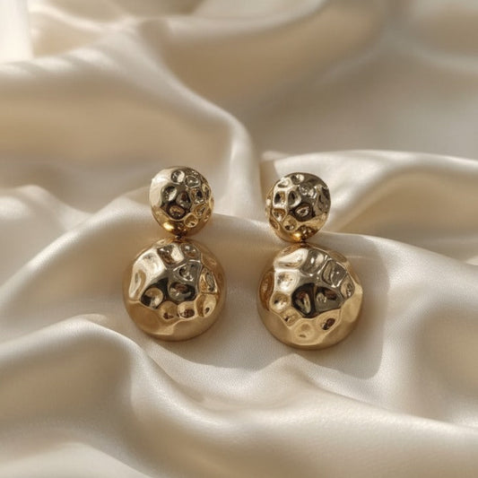 Luxury Modern Golden Earrings