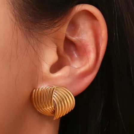 Stylish Golden Earrings